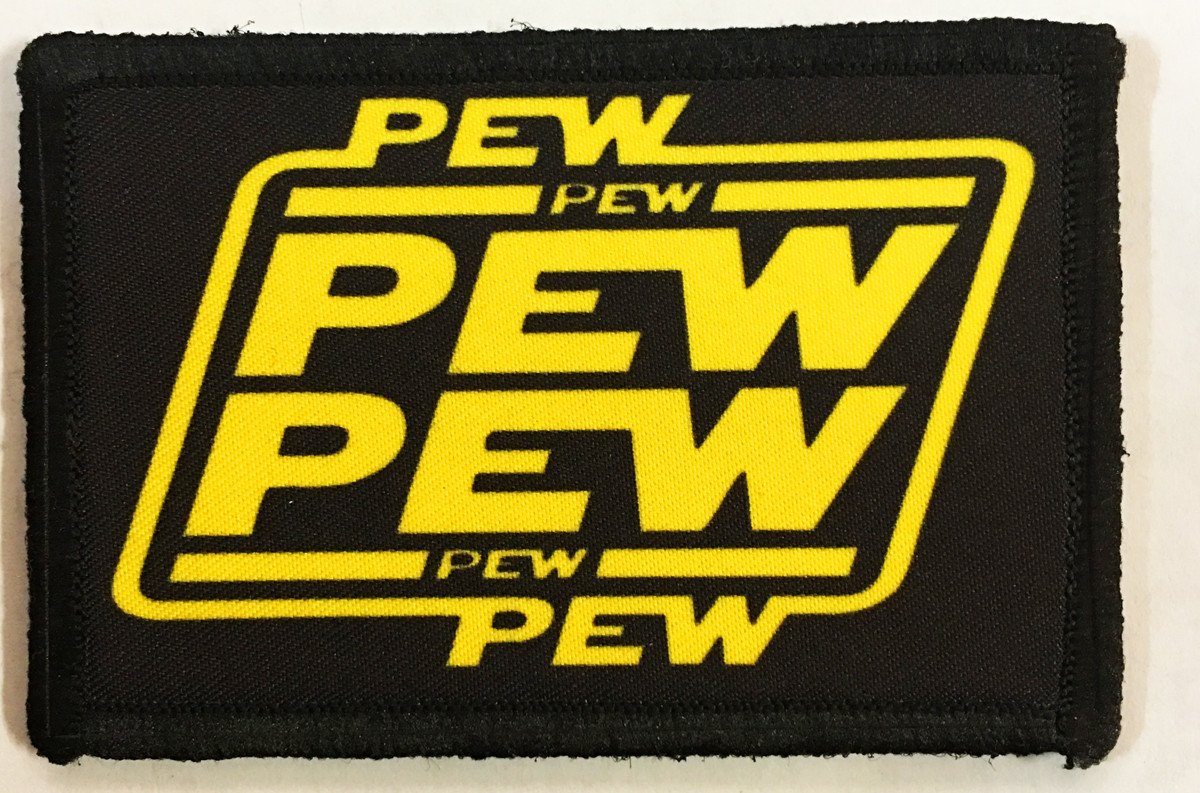Star Wars Pew Pew Morale Patch Morale Patches Redheaded T Shirts