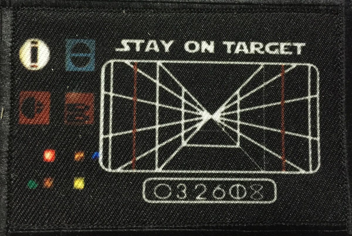 Star Wars Stay On Target Morale Patch Morale Patches Redheaded T Shirts