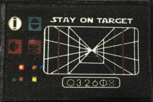 Star Wars Stay On Target Morale Patch Morale Patches Redheaded T Shirts