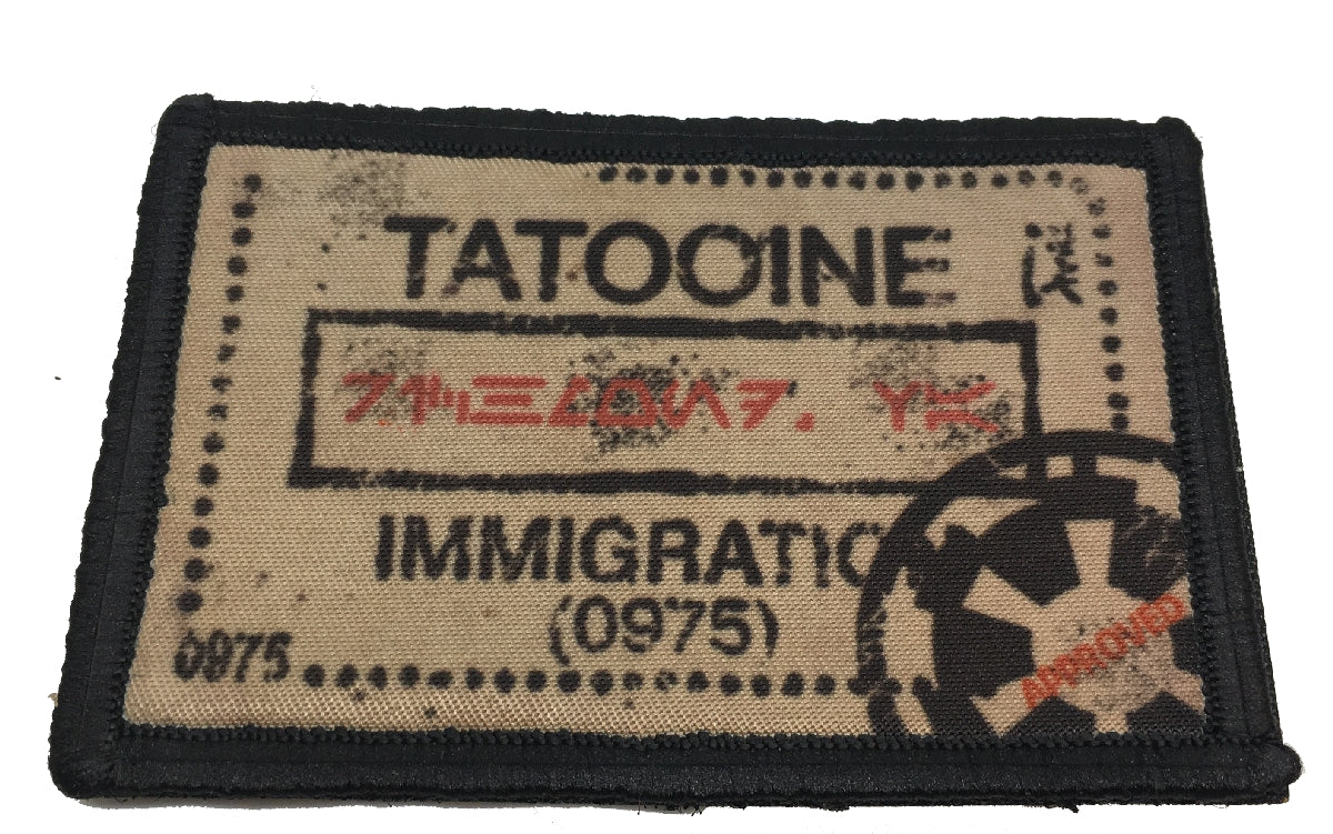 Star Wars Tatooine Passport Stamp Morale Patch Morale Patches Redheaded T Shirts