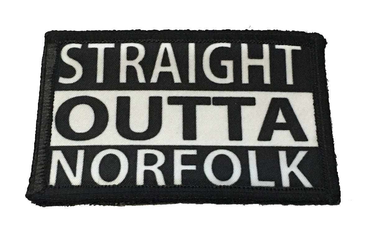 Straight Outta Norfolk Morale Patch Morale Patches Redheaded T Shirts