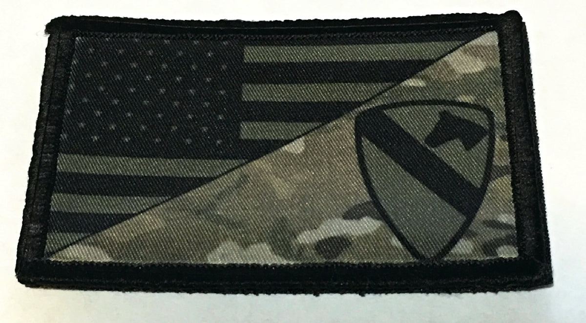 Subdued 1st Cavalry Division Morale Patch Morale Patches Redheaded T Shirts