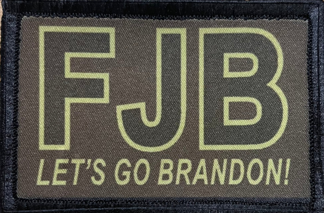 SUBDUED FJB Let's Go Brandon Morale Patch Morale Patches Redheaded T Shirts 