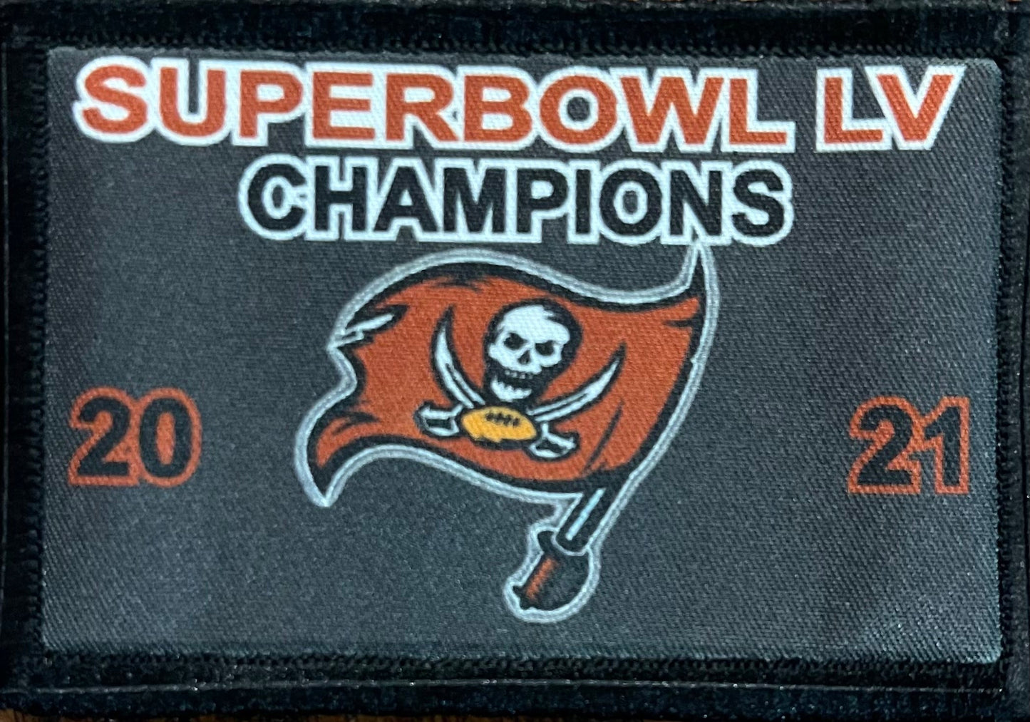 Super Bowl LV Champs Tampa Bay Buccaneers Morale Patch Morale Patches Redheaded T Shirts