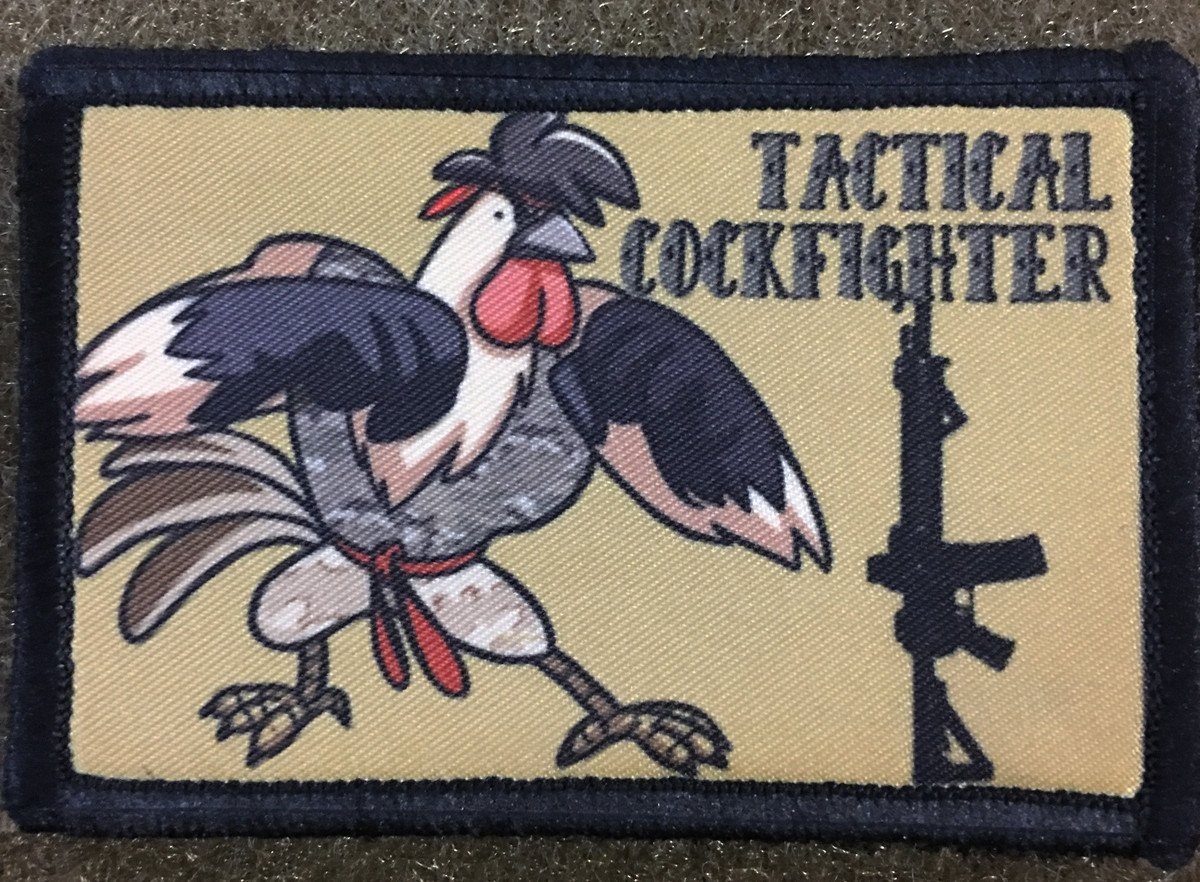 Tactical Cockfigther AR15 Morale Patch Morale Patches Redheaded T Shirts