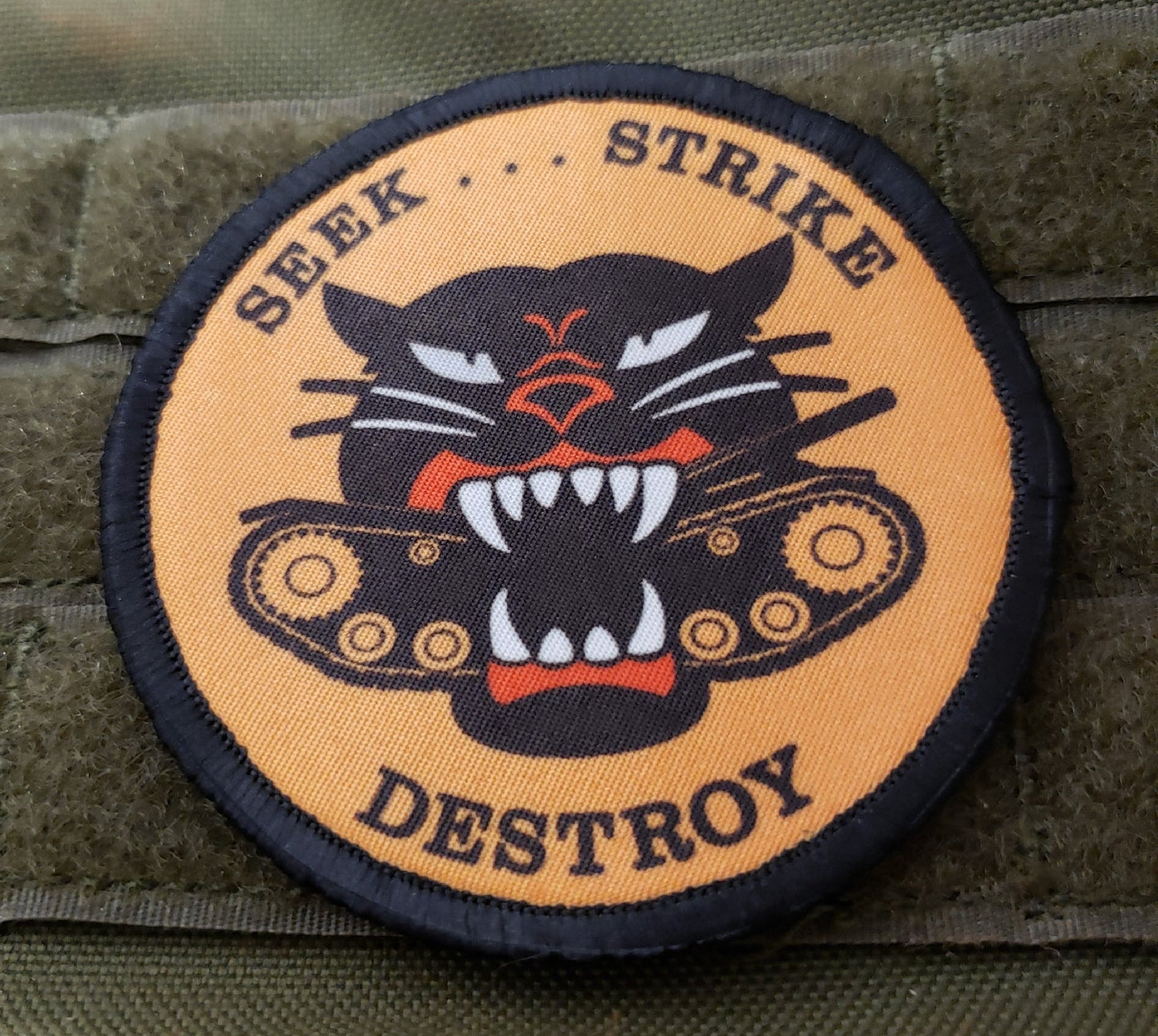 Tank Hunter Seek Strike Destroy Morale Patch Morale Patches Redheaded T Shirts