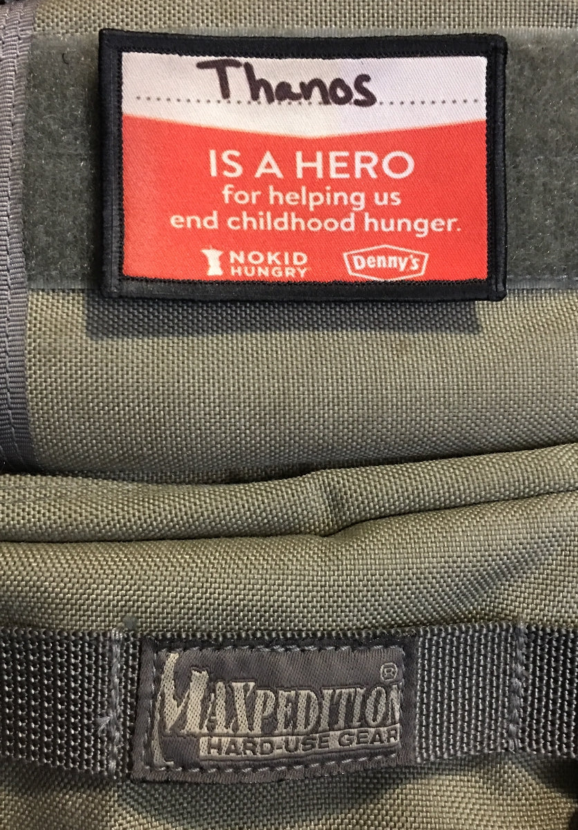 Thanos End Child Hunger Name Tag Morale Patch Morale Patches Redheaded T Shirts