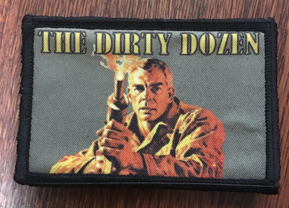 The Dirty Dozen Movie Velcro Morale Patch Morale Patches Redheaded T Shirts