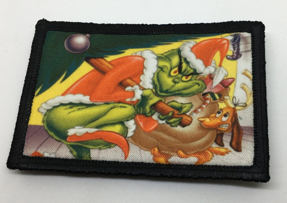 The Grinch Christmas Morale Patch Morale Patches Redheaded T Shirts