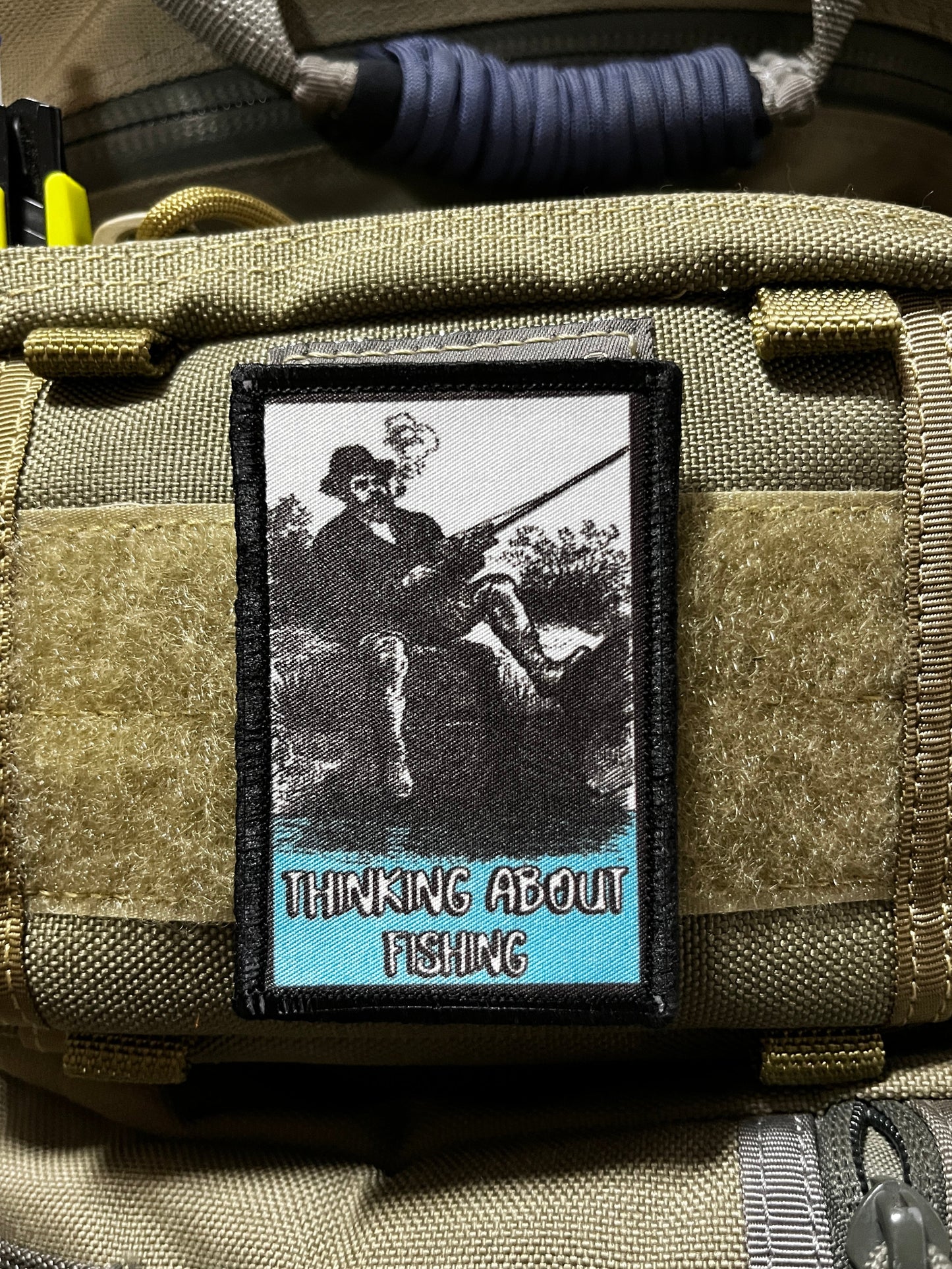 Thinking About Fishing Morale Patch Morale Patches Redheaded T Shirts