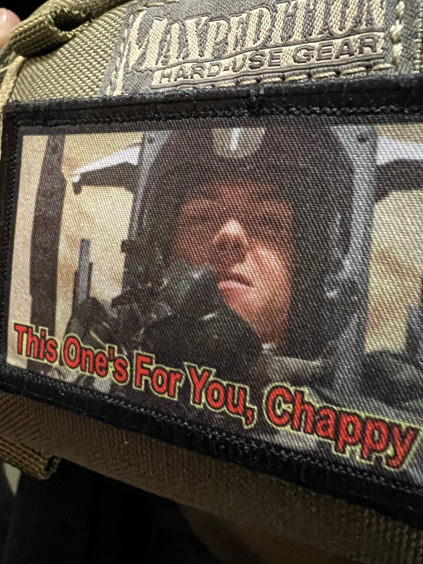 "This One's for You, Chappy" Morale Patch Morale Patches Redheaded T Shirts