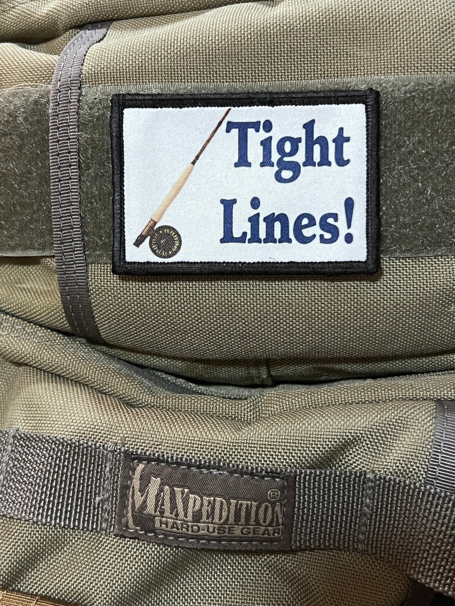 Tight Lines Fly Fishing Morale Patch Morale Patches Redheaded T Shirts