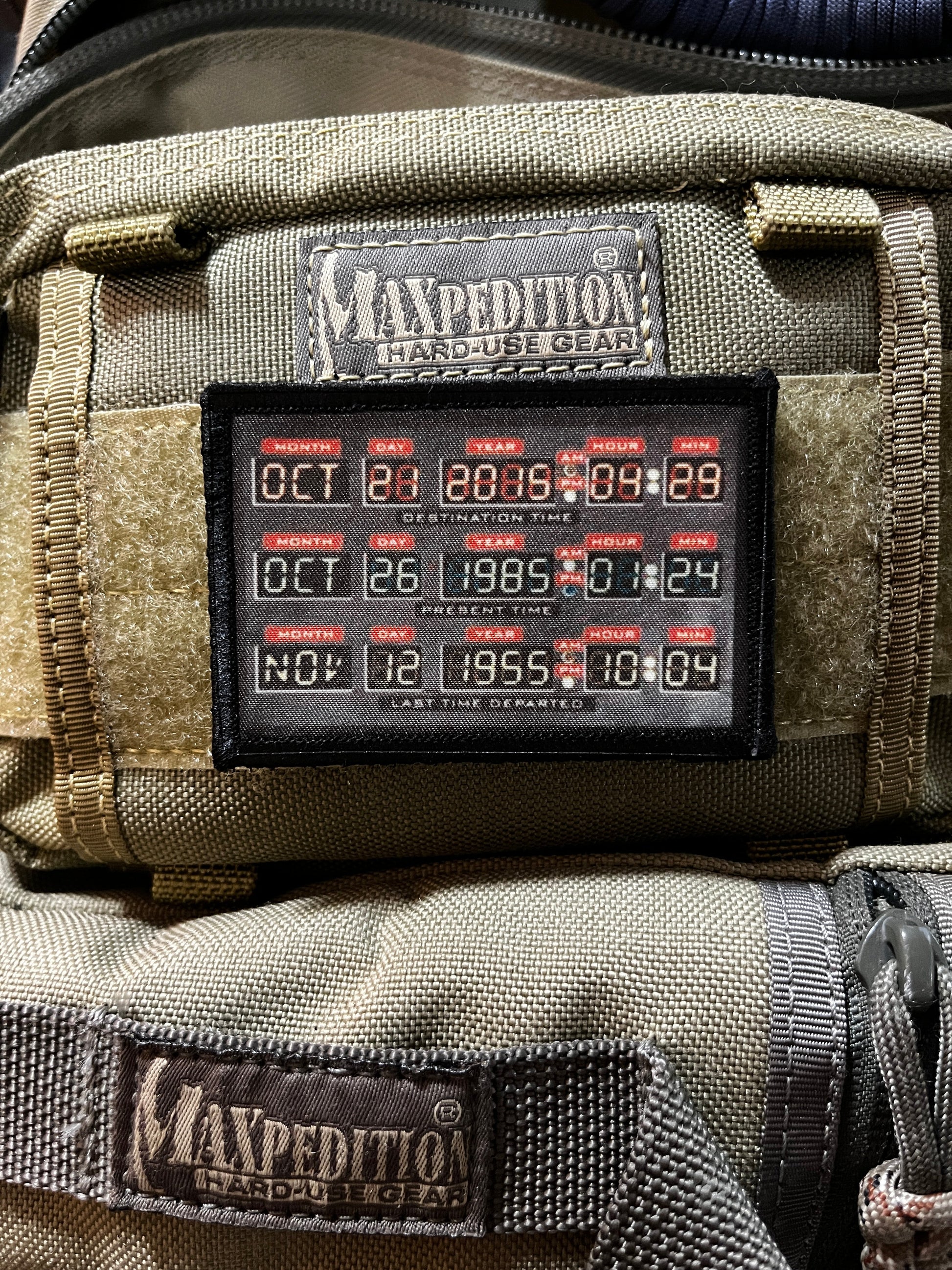 Time Machine Back to the Future Morale Patch Morale Patches Redheaded T Shirts