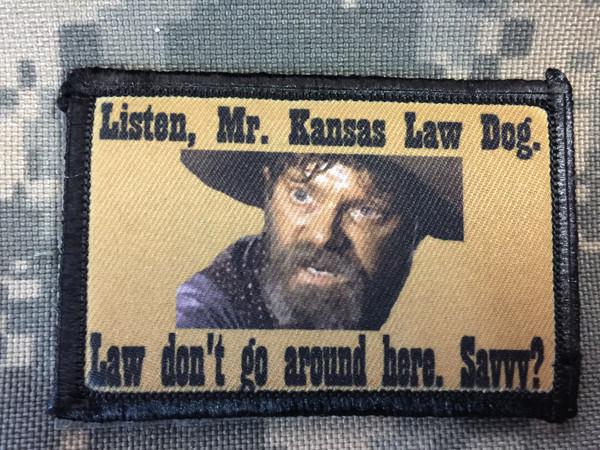 Tombstone Movie Ike Clanton 'Law Dog' Morale Patch Morale Patches Redheaded T Shirts