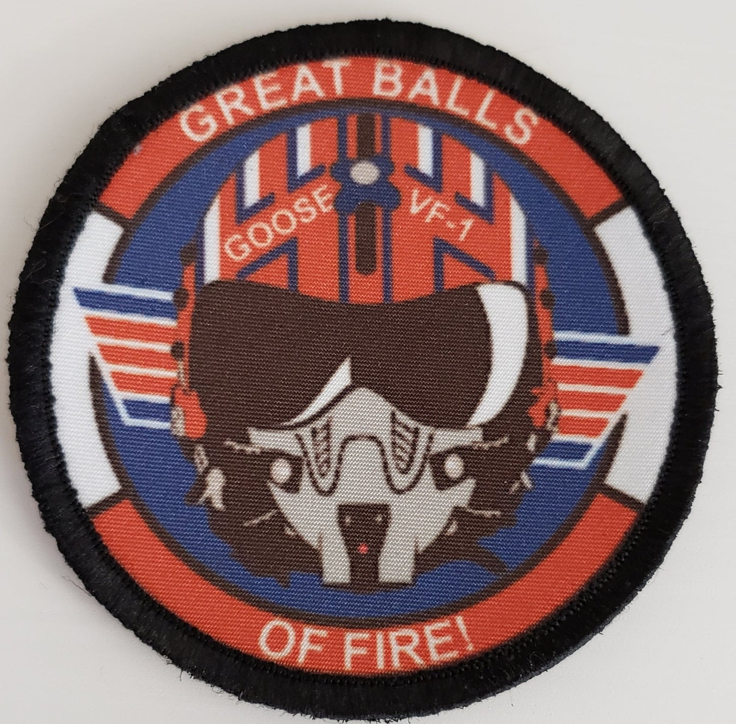 Top Gun Goose Great Balls of Fire Morale Patch Morale Patches Redheaded T Shirts