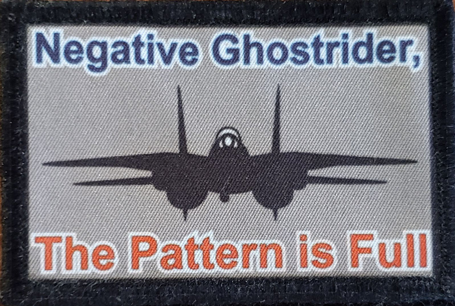 Top Gun Negative Ghostrider The Pattern Is Full Morale Patch Morale Patches Redheaded T Shirts
