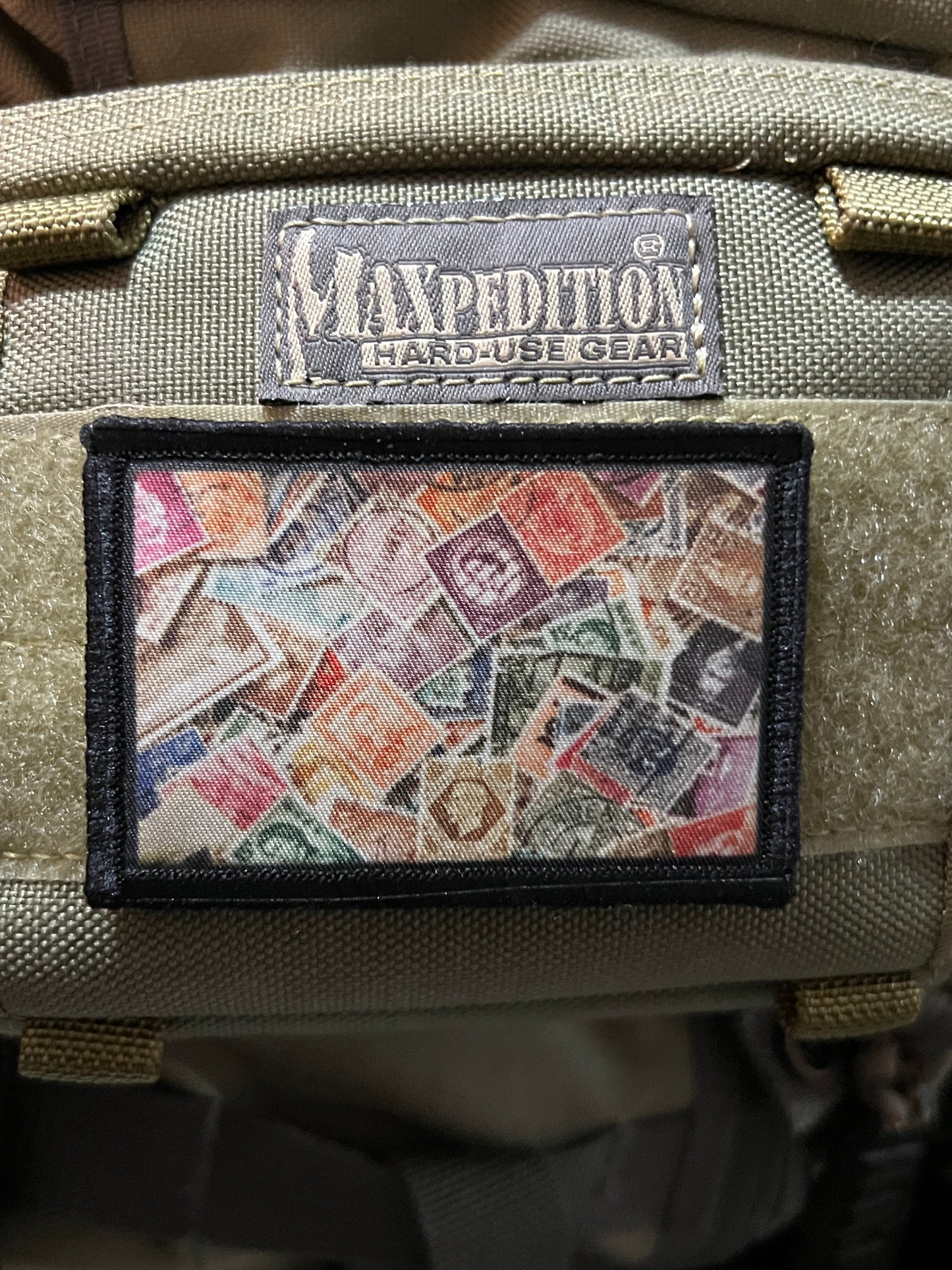 Travel Postage Stamps Morale Patch 2x3" Morale Patches Redheaded T Shirts