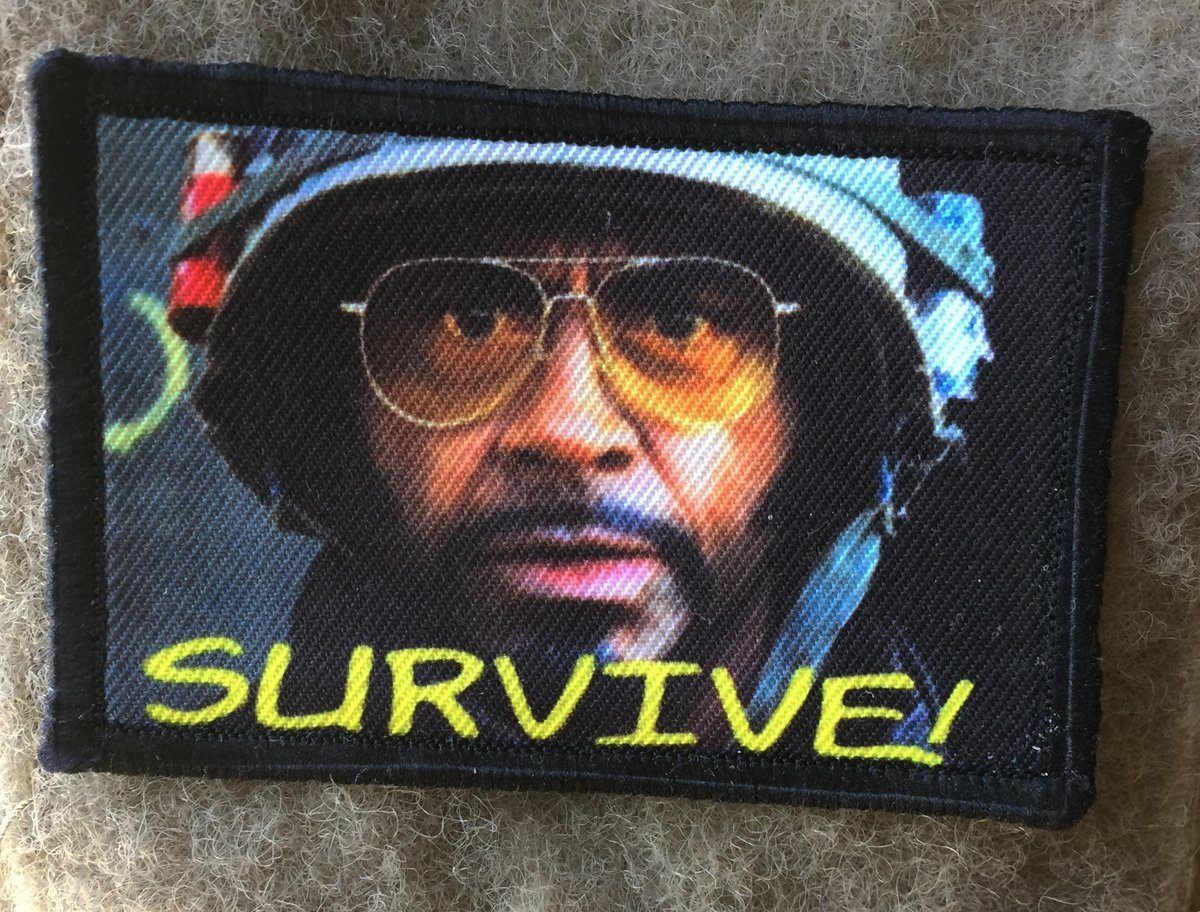 Tropic Thunder Movie Survive Velcro Morale Patch Morale Patches Redheaded T Shirts