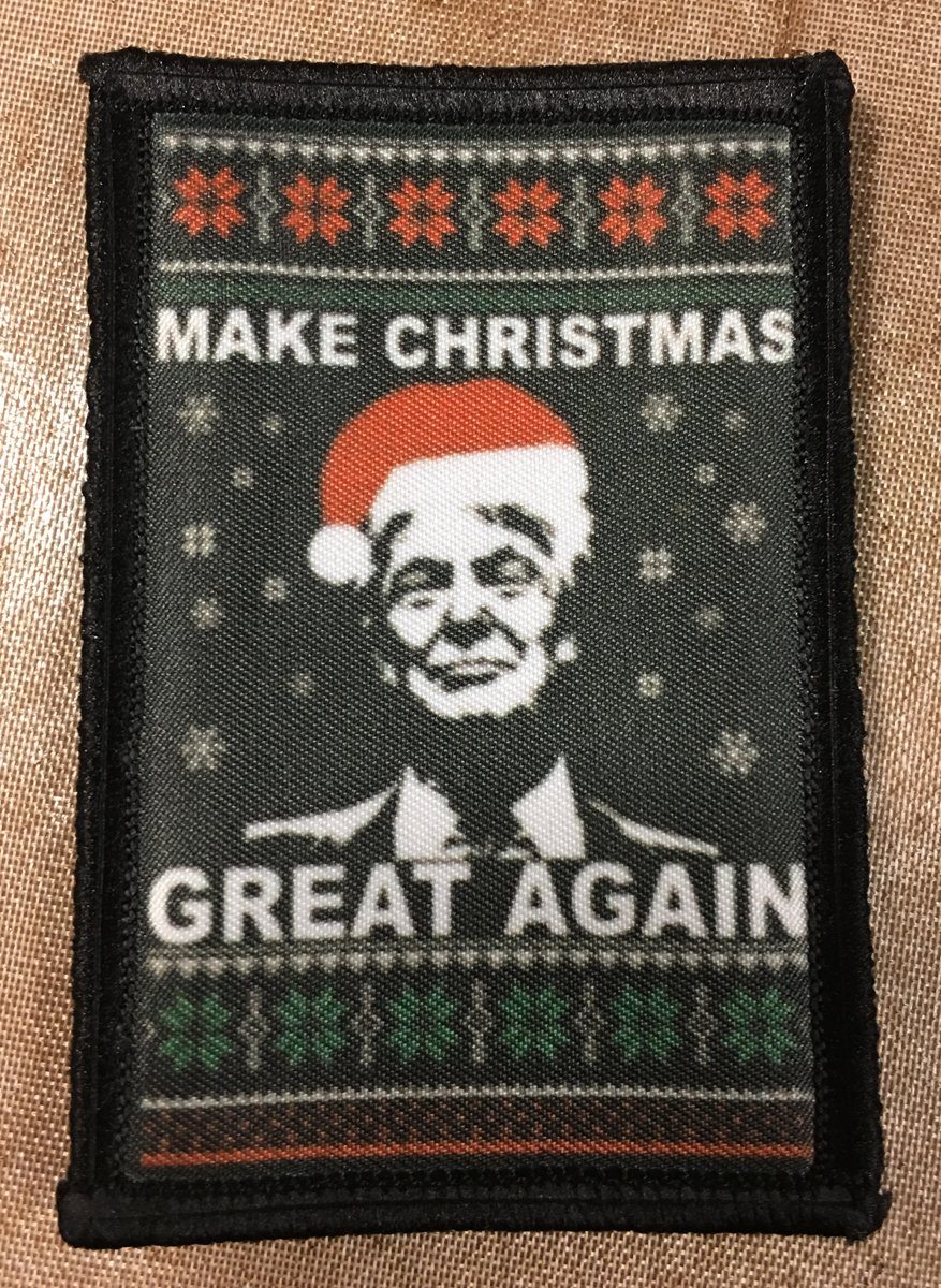 Trump Make Christmas Great Again Morale Patch Morale Patches Redheaded T Shirts