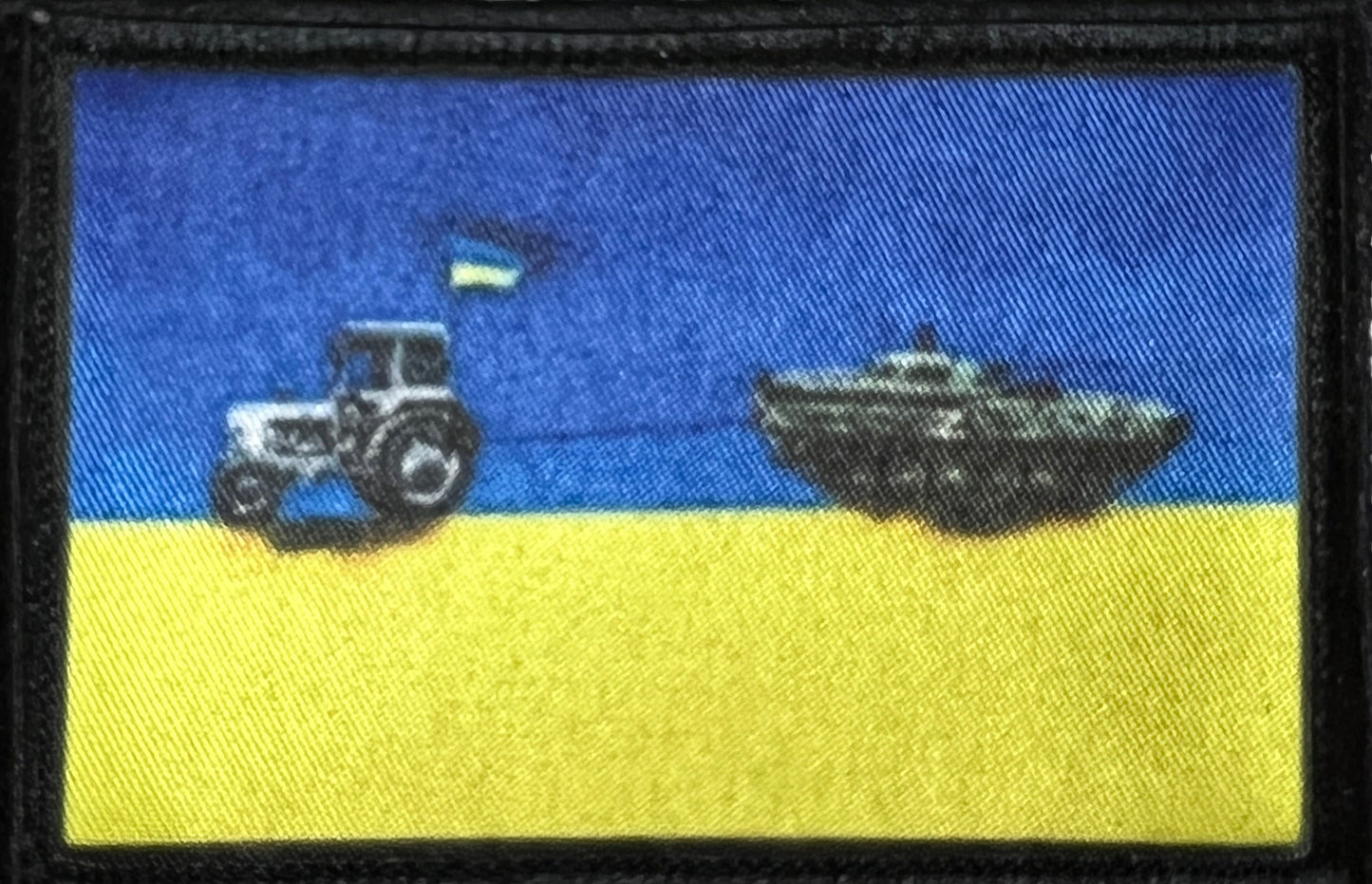 Ukraine Tractor Pulling Russian Tank Morale Patch Morale Patches Redheaded T Shirts