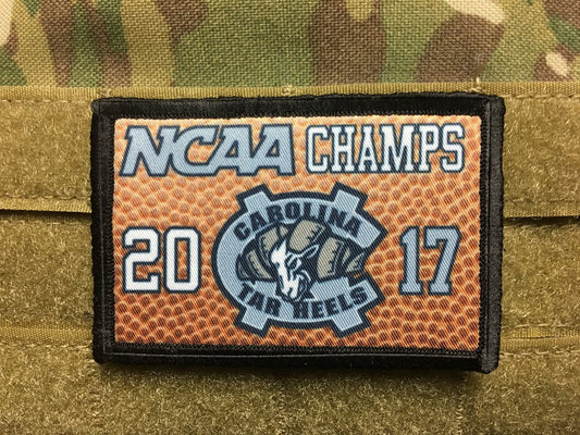 UNC Chapel Hill Basketball NCAA Champions 2017 Morale Patch Morale Patches Redheaded T Shirts