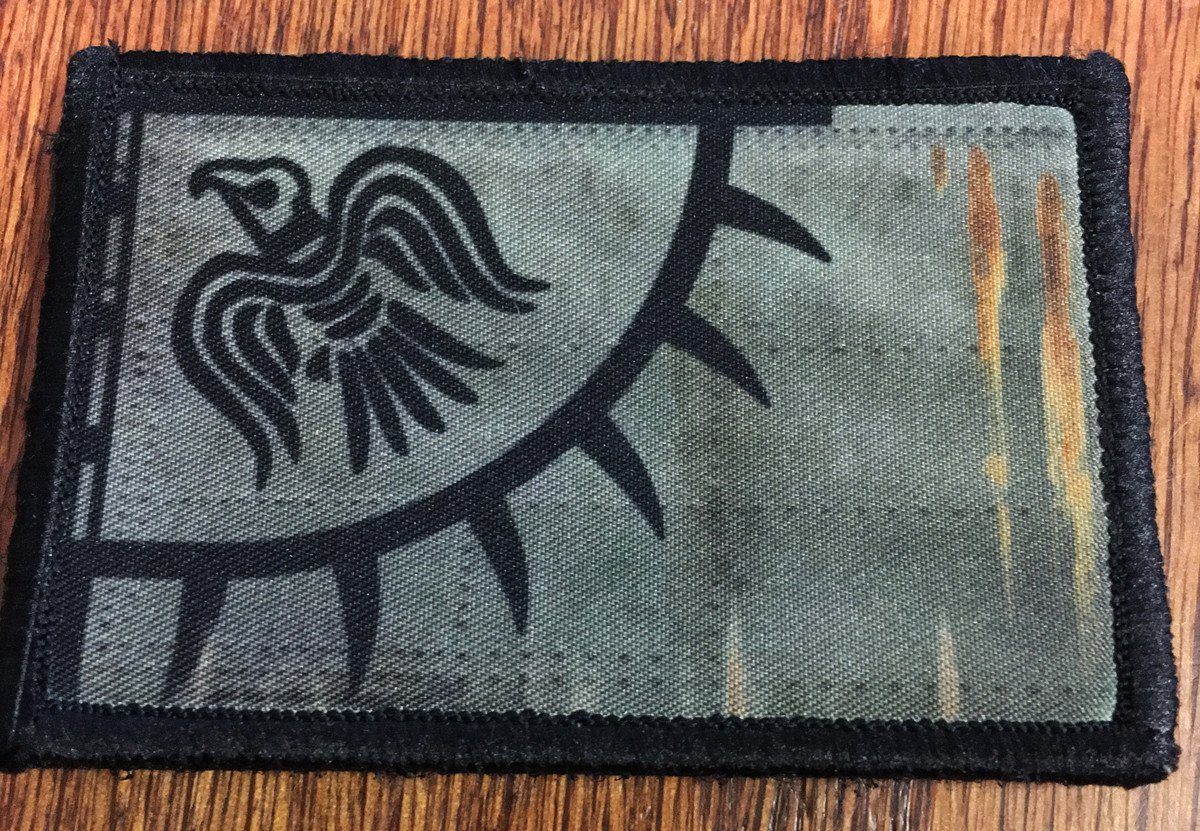 Viking Blackbird Sun Banner Armor Morale Patch Morale Patches Redheaded T Shirts