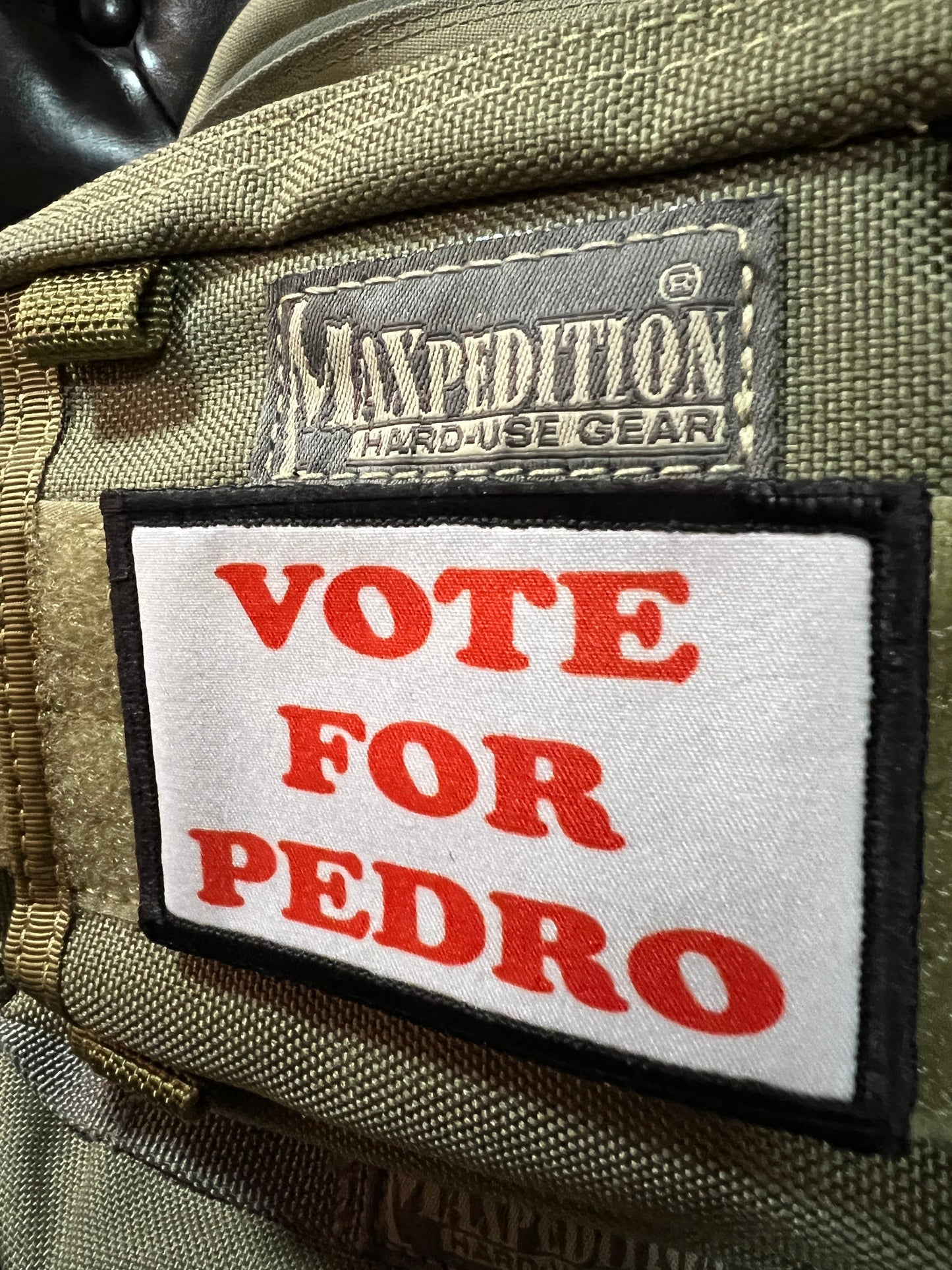 Vote for Pedro Napoleon Dynamite Morale Patch Morale Patches Redheaded T Shirts