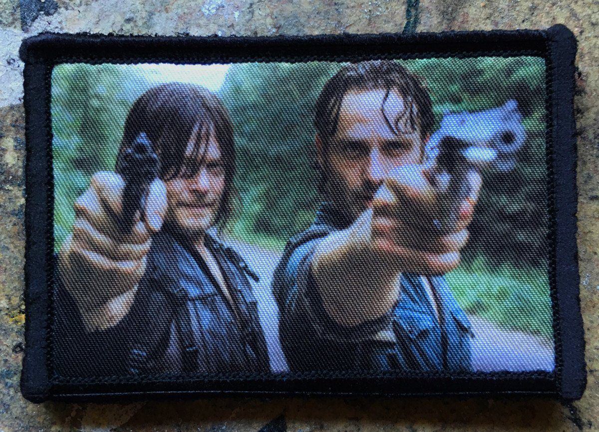 Walking Dead Darryl and Rick Morale Patch Morale Patches Redheaded T Shirts