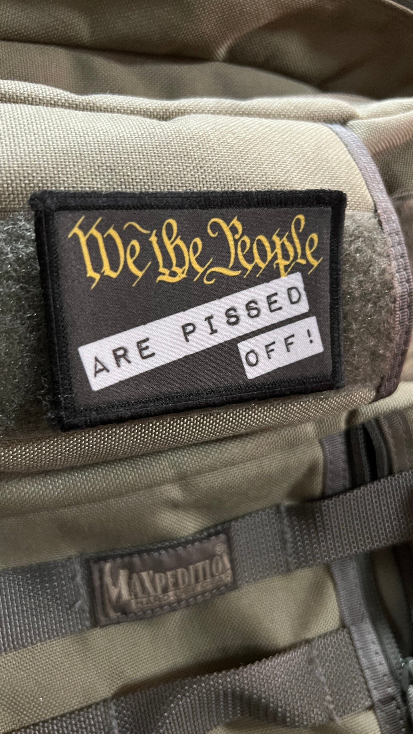 We The People Are Pissed Off Morale Patch Morale Patches Redheaded T Shirts