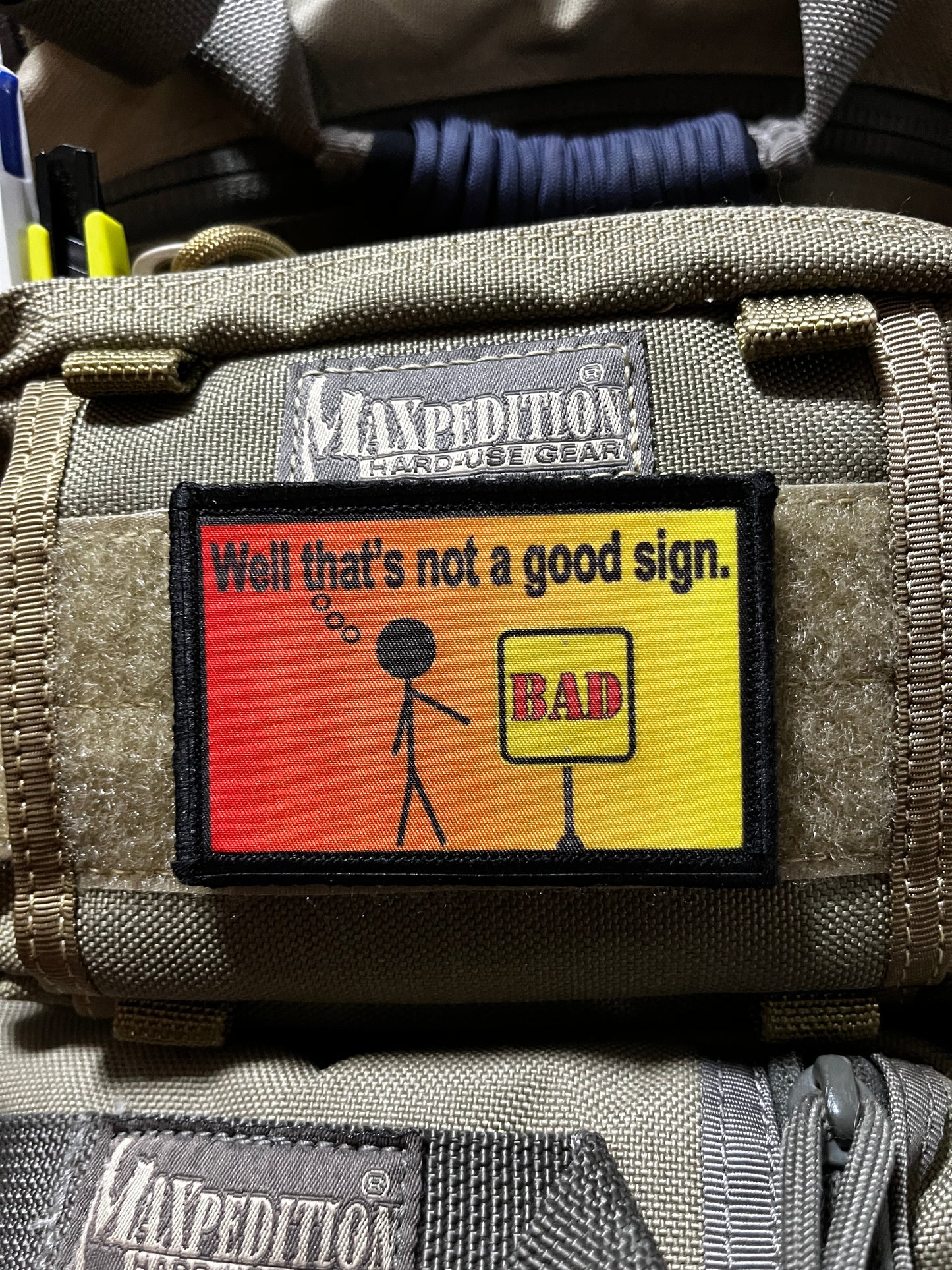 Well that's not a good sign Morale Patch Morale Patches Redheaded T Shirts