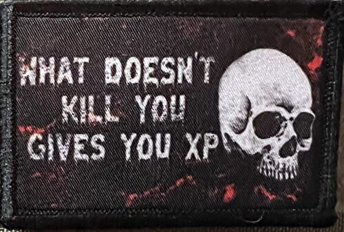What Doesn't Kill You Gives You XP Morale Patch Morale Patches Redheaded T Shirts