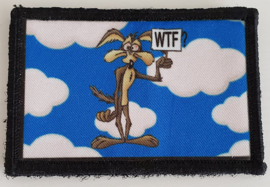 Wile E. Coyote WTF Morale Patch Morale Patches Redheaded T Shirts