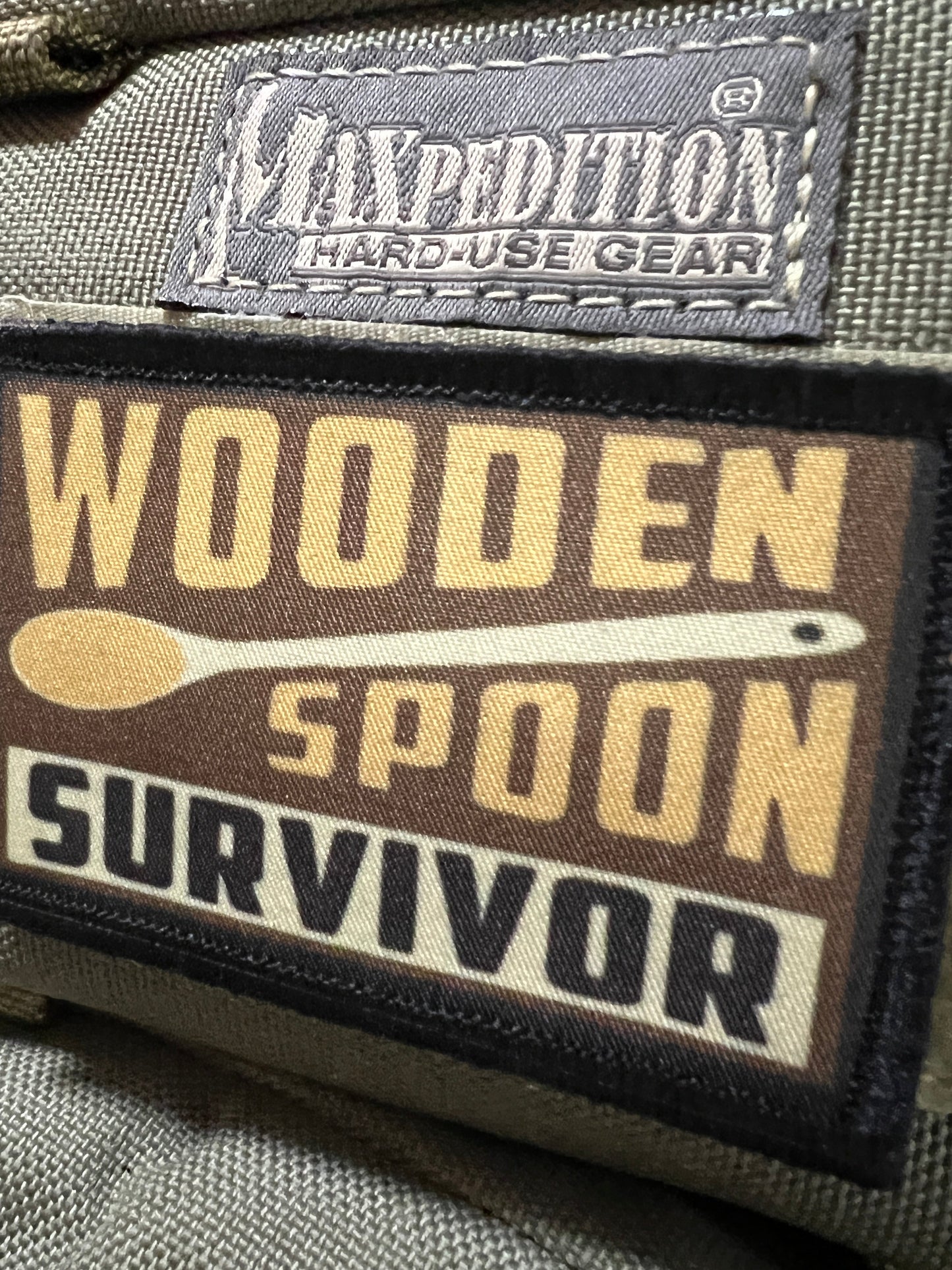 Wooden Spoon Survivor Morale Patch Morale Patches Redheaded T Shirts