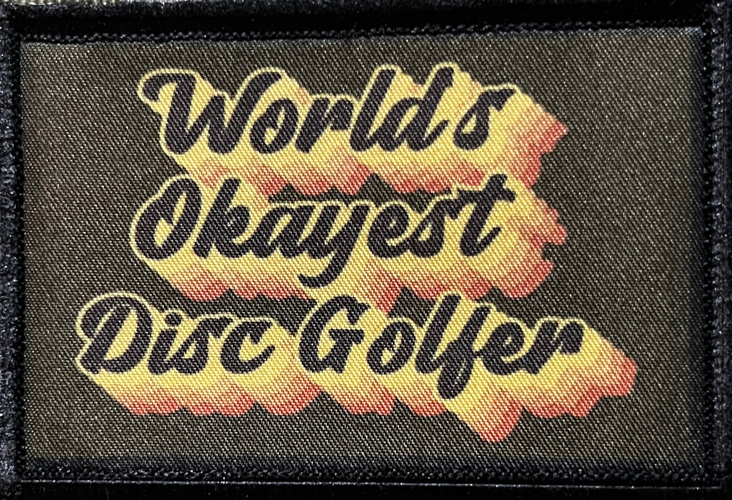 World's Okayest Disc Golfer Morale Patch Morale Patches Redheaded T Shirts