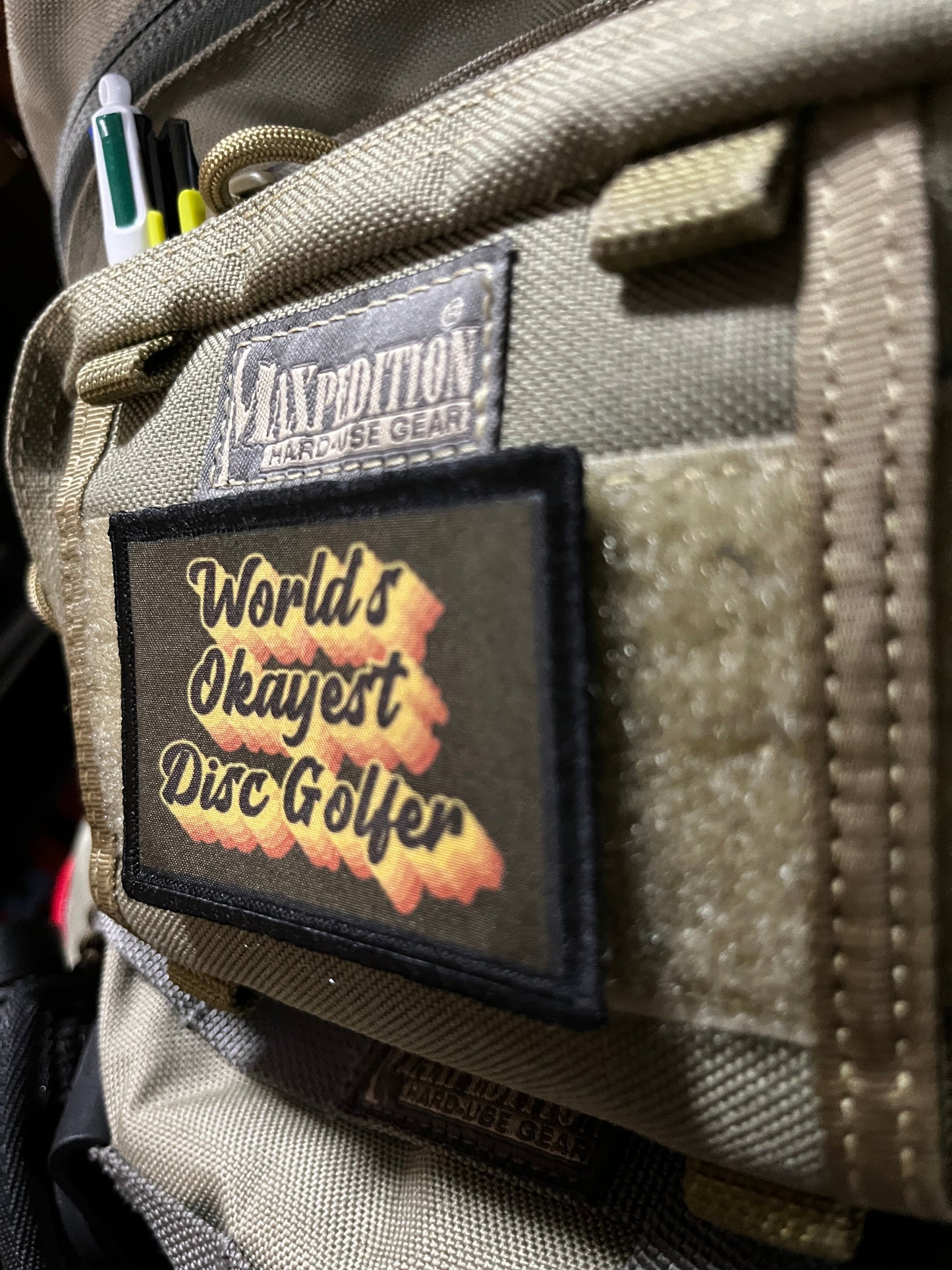 World's Okayest Disc Golfer Morale Patch Morale Patches Redheaded T Shirts