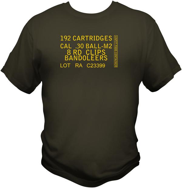 WWII M1 Garand Ammo Can T Shirt T Shirts Redheaded T Shirts