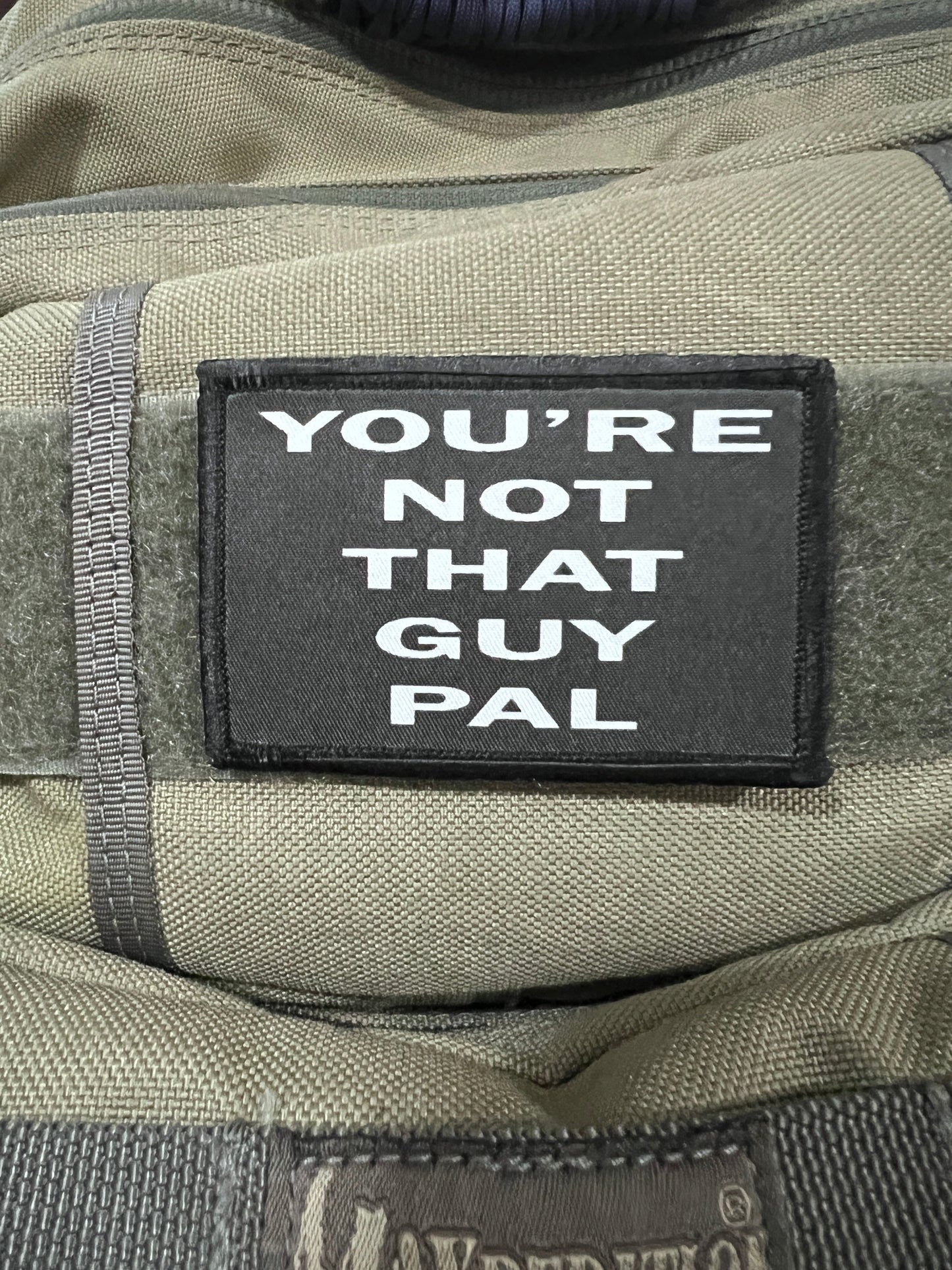 You're Not That Guy Pal Morale Patch Morale Patches Redheaded T Shirts