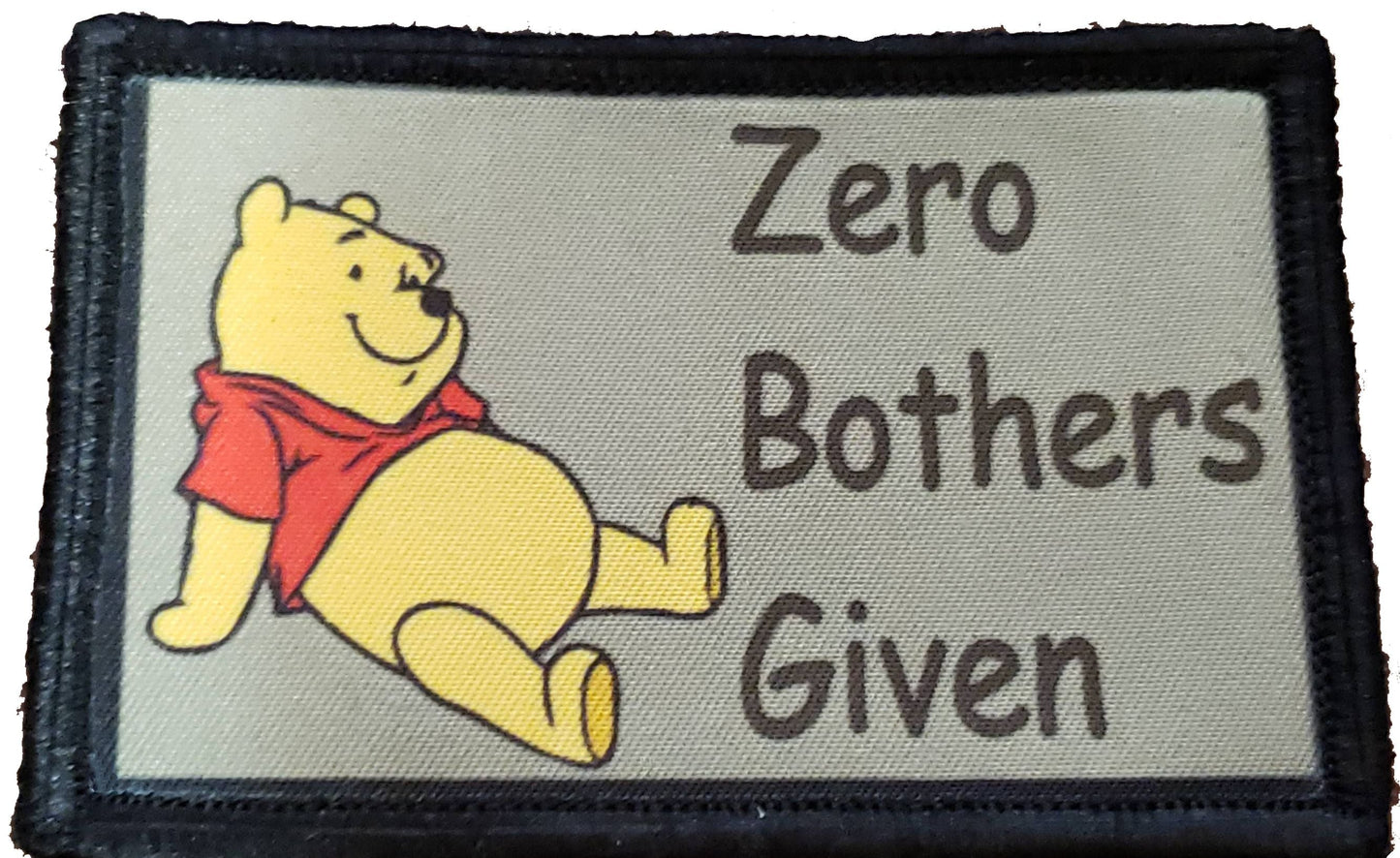 Zero Bothers Given Winnie The Pooh Morale Patch Morale Patches Redheaded T Shirts