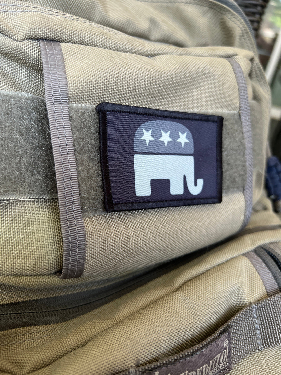 Add Subtle Political Flair with the Subdued Republican Party Elephant Morale Patch