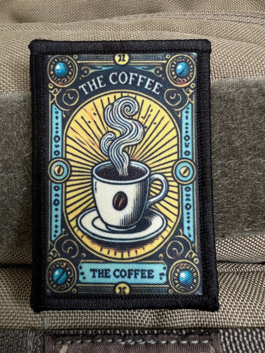 The Coffee Funny Tarot Card Morale Patch