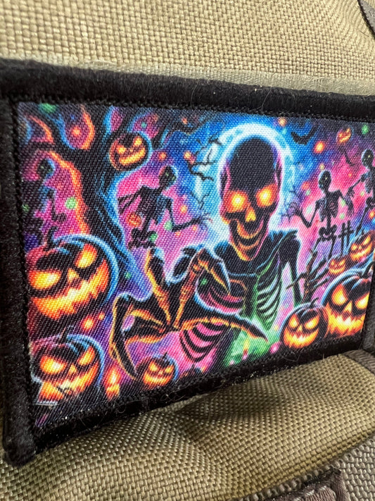 Halloween Skeletons Velcro Morale patch