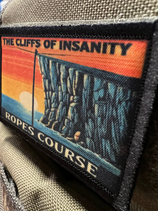 Climb the Cliffs of Insanity Morale Patch by Redheaded Productions