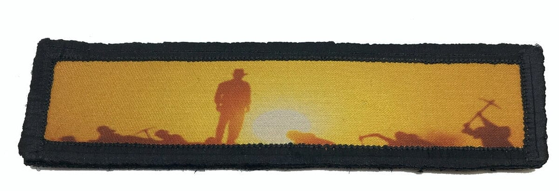 Embark on an Adventure with the "Indiana Jones Sundown" 1x4 Morale Patch by Redheaded Productions