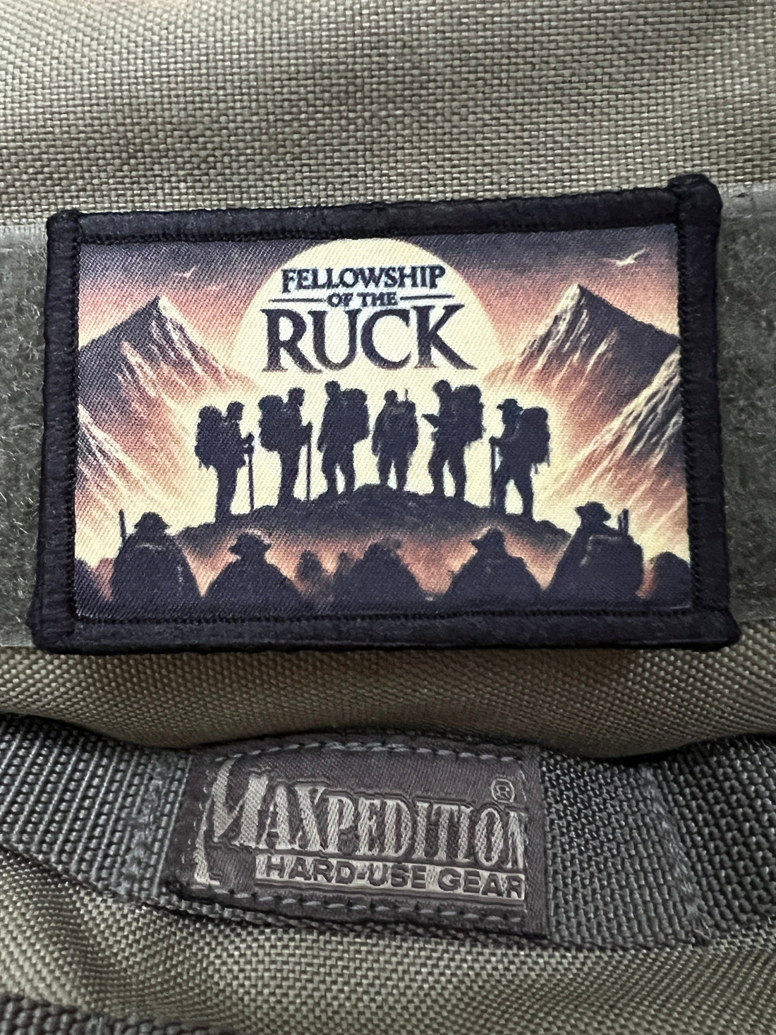 Embark on Your Epic Quest with the Fellowship of the Ruck Morale Patch by Redheaded Productions