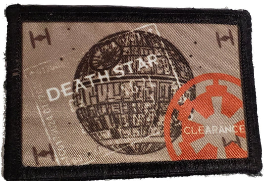 Embrace the Dark Side with the Star Wars Death Star Passport Stamp Morale Patch