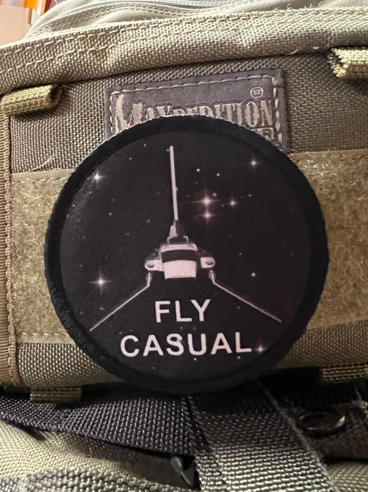 "Fly Casual" Velcro Morale Patch: Channeling the Galactic Spirit