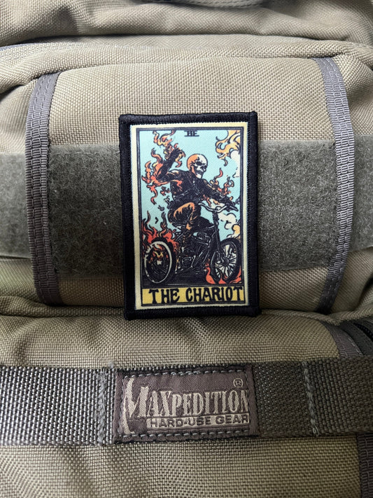 Ghost Rider "The Chariot" Tarot Card Morale Patch: Add Some Supernatural Flame to Your Gear