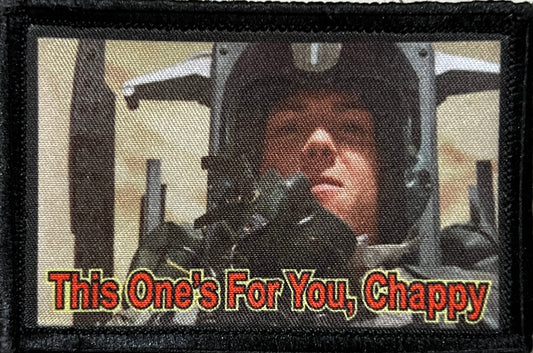 Honor the Heroic Legacy of Iron Eagle with the "This One's for You, Chappy" Velcro Morale Patch by Redheaded Productions