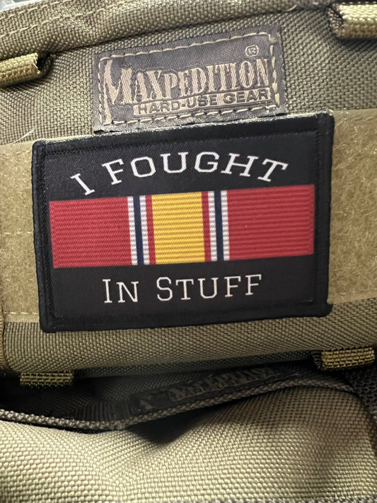 "I Fought In Stuff": Honoring Service with Redheadedtshirts.com's Velcro Morale Patch