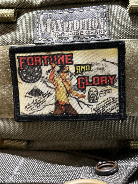 Indiana Jones Fortune and Glory Velcro Morale Patch